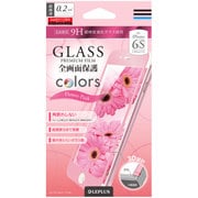 LP-I6SFGFCPK2 [iPhone 6/6s用 GLASS PREMIUM FILM Colors 全画面保護 0.2mm フラワーピンク]