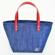 ランチバッグ デニム×RED LC001