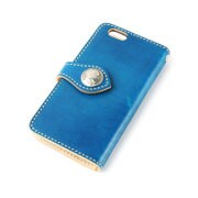 KIE005E [アイレスト iPhone 6s/6 用ケース 5セントカウハイド ブルー]