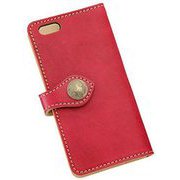 KIE009D [アイレスト iPhone 6s Plus 用ケース 5セントカウハイド レッド]