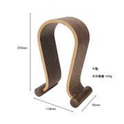 オメガ型木製ヘッドホンスタンド WD-HPSTAND-BR