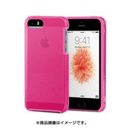 TUN-PH-000473 [TUNESHELL RubberFrame for iPhone SE/5s ピンク]