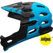 MTB用 フルフェイス ヘルメット スーパー 2R ミップス Lサイズ マットブラック/ブルーアグレッション