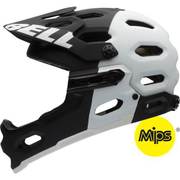 MTB用 フルフェイス ヘルメット スーパー 2R ミップス Lサイズ マットブラック/ホワイトアグレッション