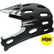 MTB用 フルフェイス ヘルメット スーパー 2R ミップス Lサイズ マットブラック/ホワイトヴァイパー