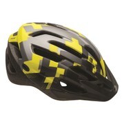 BMX、ストリート、街乗り用 ヘルメット シケイン 54~61cm ブラック/イエローブロック