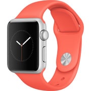Apple Watch Sport 38mm シルバーアルミニウムケースとアプリコットスポーツバンド