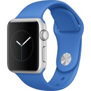 Apple Watch Sport 38mm シルバーアルミニウムケースとロイヤルブルースポーツバンド