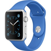 Apple Watch Sport 42mm シルバーアルミニウムケースとロイヤルブルースポーツバンド
