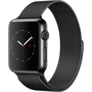 Apple Watch 42mm スペースブラックステンレススチールケースとスペースブラックミラネーゼループ