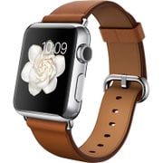 Apple Watch 38mm ステンレススチールケースとサドルブラウンクラシックバックル
