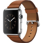 Apple Watch 42mm ステンレススチールケースとサドルブラウンクラシックバックル