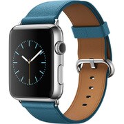 Apple Watch 42mm ステンレススチールケースとマリンブルークラシックバックル