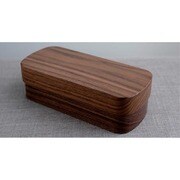 銘木弁当箱 タイプS-4 ナノコート ウォルナット
