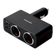 MPA-CCU07BK [DC充電器 2USBポート 2ソケット おまかせ 4.8A ブラック]