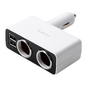 MPA-CCU07WH [DC充電器 2USBポート 2ソケット おまかせ 4.8A ホワイト]