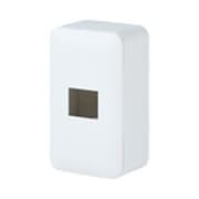 コスモシリーズワイド21 露出増設ボックス コンセント1個用 ラウンド ホワイト 高さ48mm WVC7001W