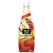 ミニッツメイド 大人の贅沢りんご100％ PET 410ml×24本 [炭酸飲料]