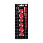カラーマグネット 直径20mm 赤 6個入 MG-20-R