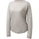MJTS6525W LGRY L [WS CLIMB WOOL PP BOR（ウイメンズクライムウールピーピーボーダーロングスリーブクルー Lサイズ）]