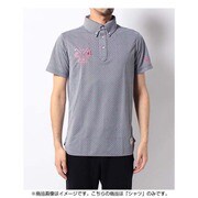 CBM2725 M174 半袖ニットシャツ L [ネイビーブルー]
