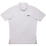 TSMC1606 SS16 WT M [ストレッチカノコ シェルプリント ボタンダウンシャツ メンズ Mサイズ ホワイト]