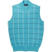 16SS 1671 ニット ジップベスト BL-S