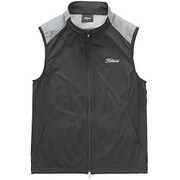 TSMP1693-BK-L [杢ストレッチ フルジップベスト Lサイズ ブラック]