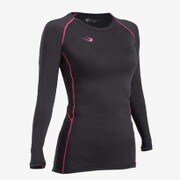 WG015LBKPI [BM・GEAR アスリートWOMEN ロングスリーブ レディース Lサイズ ブラック×ピンク]