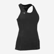 WG016LBKGY [BM・GEAR アスリートWOMEN タンクトップ レディース ブラ付き Lサイズ ブラック×グレー]