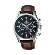 EDIFICE（エディフィス） サファイアG CHRONO+DUALTIME(GMT)/革バンド EFB-504JL-1AJF