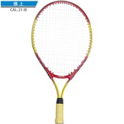 硬式キッズ用テニスラケット 張り上がりラケット CAL-21-III レッド×イエロー [ジュニア用 硬式テニス ラケット]