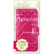 BJEM-IP6PK [iPhone 6/iPhone 6s用 エナメル調手帳型ケース ピンク]