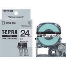 PROテープカートリッジ マットラベル 白/黒文字 24mm SB24S