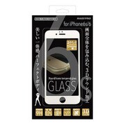 3Dラウンドフレーム強化ガラス iPhone 6s/iPhone 6 ホワイト