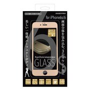 3Dラウンドフレーム強化ガラス iPhone 6s/iPhone 6 ローズゴールド