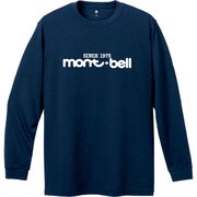 1104022 [WIC. ロングスリーブT クラシカル montbellロゴ メンズ Sサイズ ダークネイビー（DKNV）]