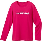 1104023 [WIC. ロングスリーブT クラシカル montbellロゴ レディース Lサイズ カメリア（CAMEL）]