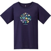 1114182 [WIC.T Women's 山の木の葉 Mサイズ パープルネイビー（PUNV）]