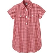 1114237 [WIC ドライタッチ シャツワンピース Kid's レッド(RD) サイズ100]
