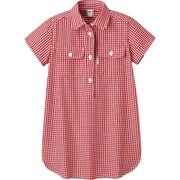 1114237 [WIC ドライタッチ シャツワンピース Kid's レッド(RD) サイズ110]