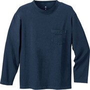 2104499 [ウォッシュアウト ペアスキンコットン ロングスリーブT Lサイズ インディゴ（IND）]