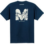 2104524 [ペアスキンコットン T 日本の野生動物 男女兼用 XLサイズ　インディゴ(IND)]