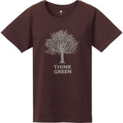 2104526 [ペアスキンコットン T レディース THINK GREEN Sサイズ　ダークブラウン(DBN)]