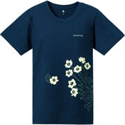 2104529 [ペアスキンコットン T レディース ハクサンイチゲ Lサイズ　インディゴ(IND)]