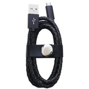 ファッションMicroUSBケーブル 1m ラティスブラック IQ-F-M-RA-BK