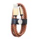 ファッションMicroUSBケーブル 1m ラティスブラウン IQ-F-M-RA-BR