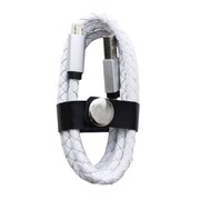 ファッションMicroUSBケーブル 1m ラティスホワイト IQ-F-M-RA-WH