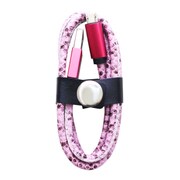ファッションMicroUSBケーブル 1m ヘビピンク IQ-F-M-HE-PK