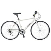 700cクロスバイク 外装6段変速 adjustable stem付 ホワイト BGC-C70-WH